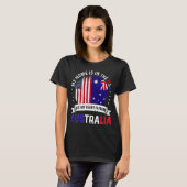 T-shirt Drapeau australien Australian Roties USA (Devant entier)