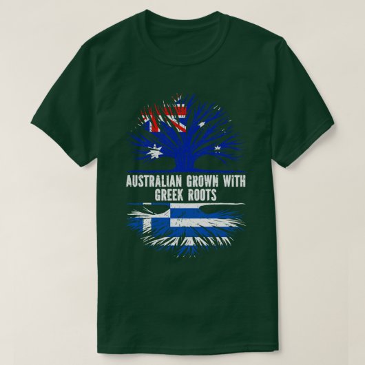 T-shirt Drapeau australien aux racines grecques Australie (Design devant)