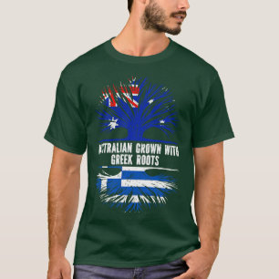 T-shirt Drapeau australien aux racines grecques Australie