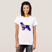 T-shirt Drapeau australien - cocker (Devant entier)