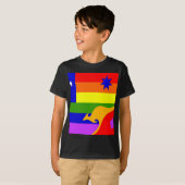 T-shirt Drapeau australien de gay pride (Devant entier)