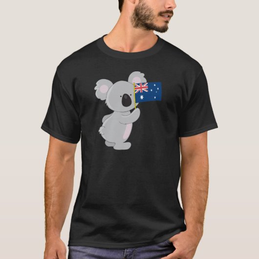 T-shirt Drapeau australien de Koala (Devant)