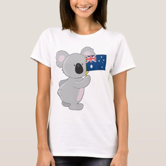 T-shirt Drapeau australien de Koala (Devant)