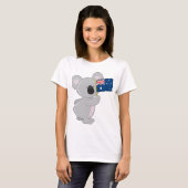T-shirt Drapeau australien de Koala (Devant entier)
