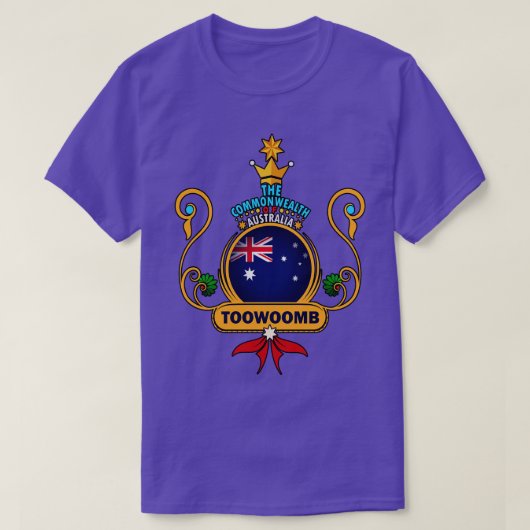 T-shirt Drapeau australien d'or Souven (Design devant)