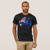 T-shirt Drapeau australien et carte #2 (Devant entier)