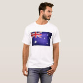 T-shirt Drapeau australien grunge (Devant entier)