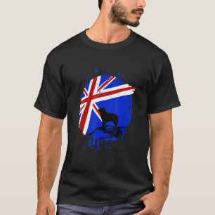 T-shirt Drapeau australien Shepard Dog