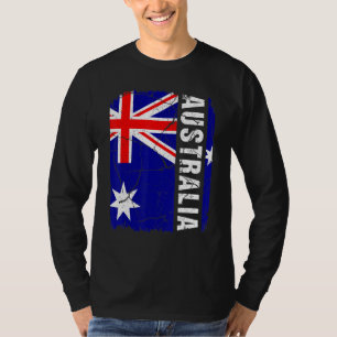 T-shirt Drapeau Australien Vintage Fierté Australienne Rac