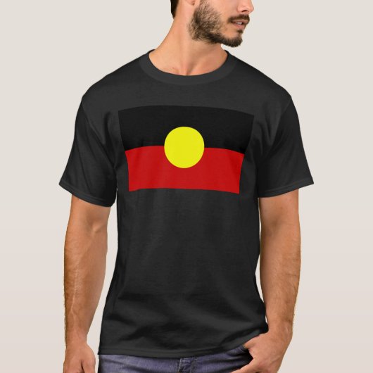T-shirt drapeau autochtone australien (Devant)