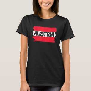 T-shirt Drapeau Autriche