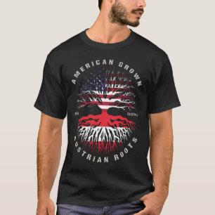 T-shirt Drapeau autrichien américain