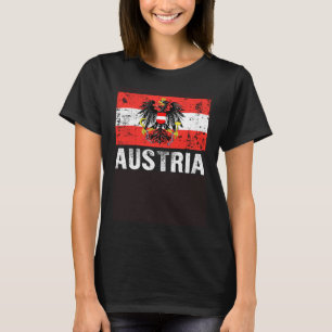 T-shirt Drapeau autrichien Autriche Vienne Land der Berge