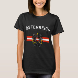 T-shirt Drapeau autrichien Österreich Autriche Emblème aut