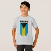 T-shirt Drapeau Bahamas (Devant entier)