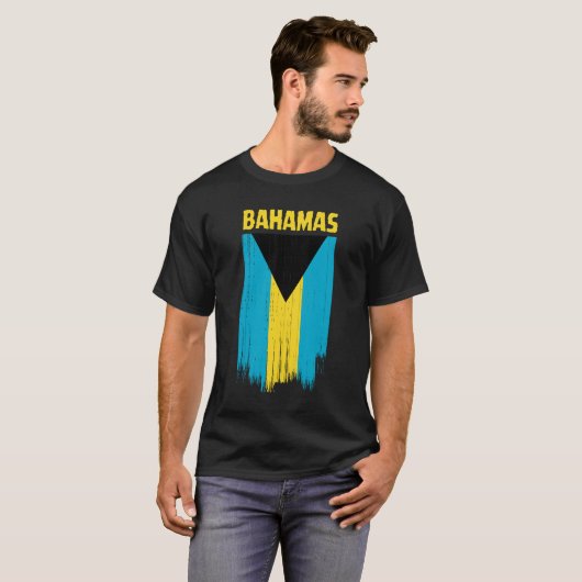 T-shirt Drapeau Bahamas (Devant entier)