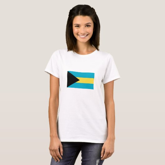 T-shirt Drapeau bahaméen (Devant entier)