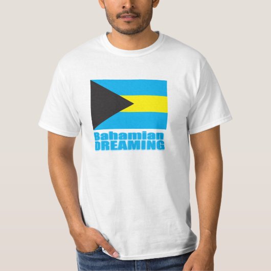 T-shirt Drapeau bahaméen en rêve Bahamas (Devant)