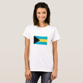 T-shirt Drapeau bahamien (Devant entier)