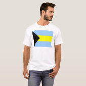 T-shirt Drapeau bahamien (Devant entier)