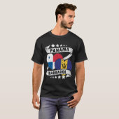 T-shirt Drapeau Barbade Et Aanama (Devant entier)