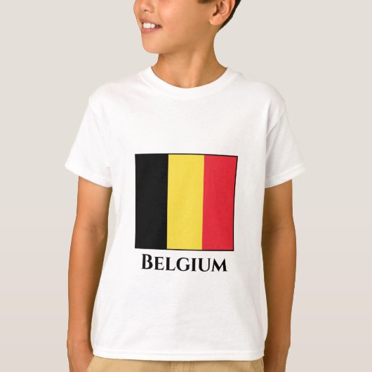 T-shirt Drapeau belge (Devant)