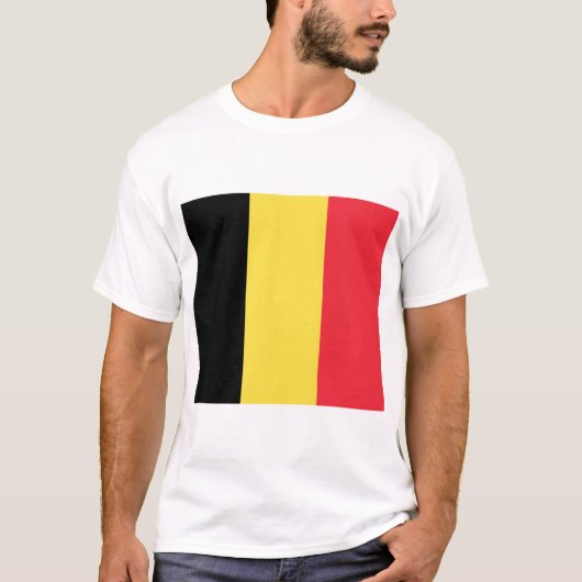 T-shirt Drapeau belge (Devant)