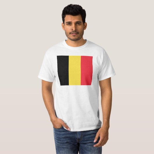 T-shirt Drapeau belge (Devant entier)