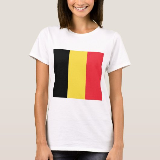 T-shirt Drapeau belge (Devant)