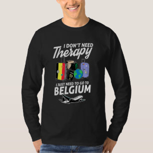 T-shirt Drapeau belge I Belgique Drapeau I Vacances Belgiq