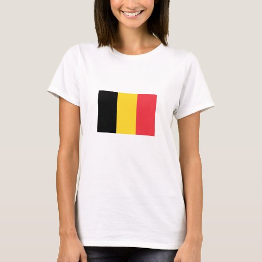T-shirt Drapeau belge patriotique (Devant)