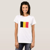 T-shirt Drapeau belge patriotique (Devant entier)