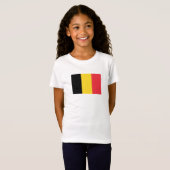 T-Shirt Drapeau belge patriotique (Devant entier)