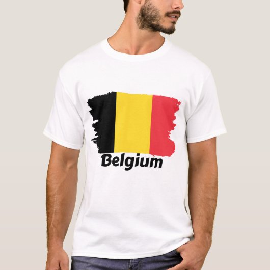 T-shirt Drapeau Belgique (Devant)