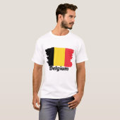 T-shirt Drapeau Belgique (Devant entier)