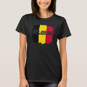 T-shirt Drapeau Belgique
