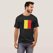 T-shirt Drapeau Belgique (Devant entier)