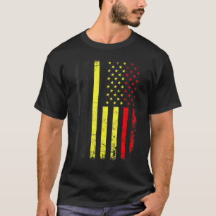T-shirt Drapeau Belgique Amérique Fierté Herita