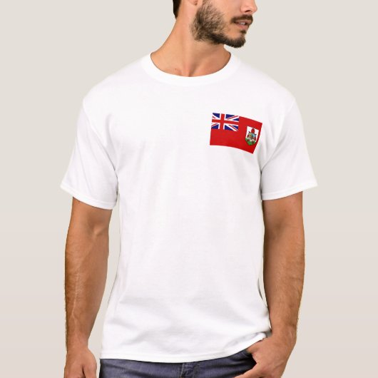 T-shirt drapeau bermuda (Devant)