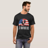 T-shirt Drapeau Best Brother Ever US (Devant entier)