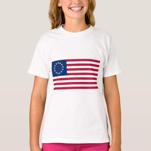 T-shirt Drapeau Betsy Ross (Devant)