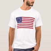 T-shirt Drapeau Betsy Ross 13 étoiles Drapeau américain 17 (Devant)
