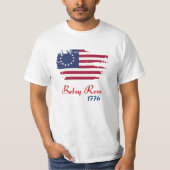T-shirt Drapeau Betsy Ross 1776 13 Étoiles Drapeau américa (Devant)
