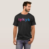 T-shirt Drapeau Bi Pride Bisexuel IYKYK Fierté discrète (Devant entier)