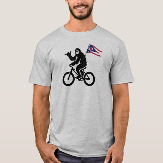 T-shirt Drapeau Bigfoot Cycling Ohio (Devant)