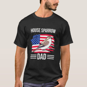T-shirt Drapeau Bird Us 4 juillet Maison Épervier Papa