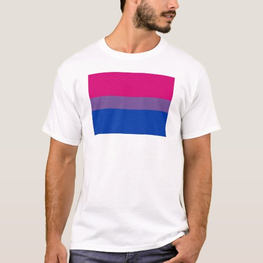 T-shirt Drapeau bisexuel de base (Devant)
