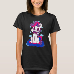 T-shirt Drapeau Bisexuel Feu De Dragon Bisexuel Fierté Bi