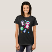 T-shirt Drapeau Bisexuel Hamster Dans L'espace Fierté Bise (Devant entier)