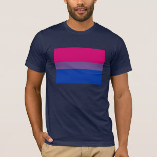 T-SHIRT DRAPEAU BISEXUEL OFFICIEL DE FIERTÉ